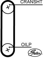 Gates T371HOB Zahnriemen Steuerriemen für Ford 