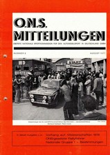 ONS Mitteilungen Nr. 8 August 1977