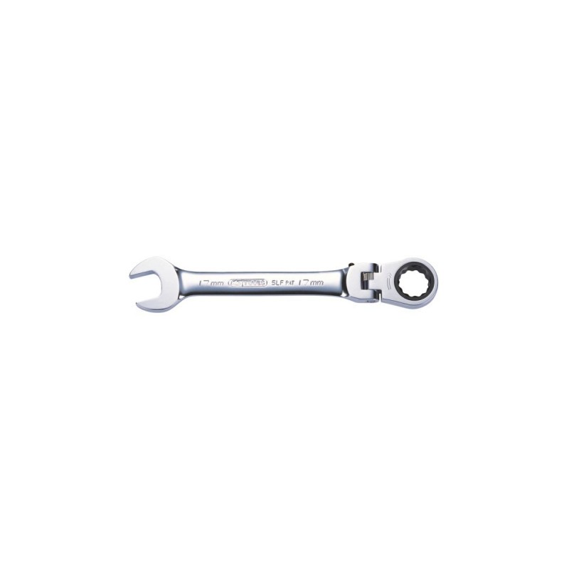 Clé à cliquet 14 mm à tête inclinable verrouillable pour serrage mécanique précis
