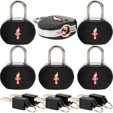 TSA Keyed Luggage Locks 6-Pack - TSA Approved Lock for Suitcases, Backpacks...
