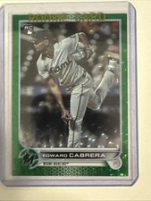 Edward Cabrera 2022 Topps Green /499 RC #566