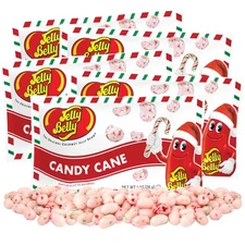 Needzo Holiday Peppermint Jelly Bean Bags, Candy Cane Flavored Stocking Stuff...