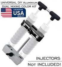 CooB DIY Aluminium Dual Mixing Color Kit Injector 1.5 oz / 4 oz Bait Lure Mold