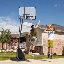 Portable Basketball Hoop, 4.9-10' Height Adjustable Basketball Goal