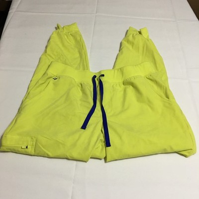Figs Zamora Jogger Pants Womens Large Neon Green Medical Work Wear 1000208