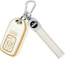for Key Fob Cover with Keychain 7 Buttons Soft TPU Key Fob Protector Compatible