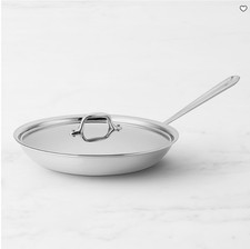 All-Clad D3 Tri-Ply Stainless-Steel Fry Pan with Lid