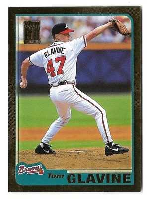 2001 TOPPS - #146 - TOM GLAVINE GOLD PARALLEL #1402/2001 (BRAVES)