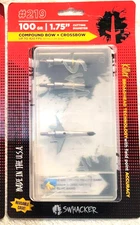 Swhacker #219 Mechanical 2-Blade Broadhead 100 Grain 3-pack Archery Crossbow