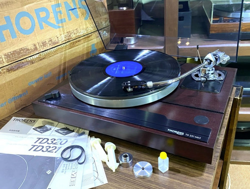 THORENS TD321 MKII Turntable SME 3010-R Tonearm Headshell New Belt Box Japan