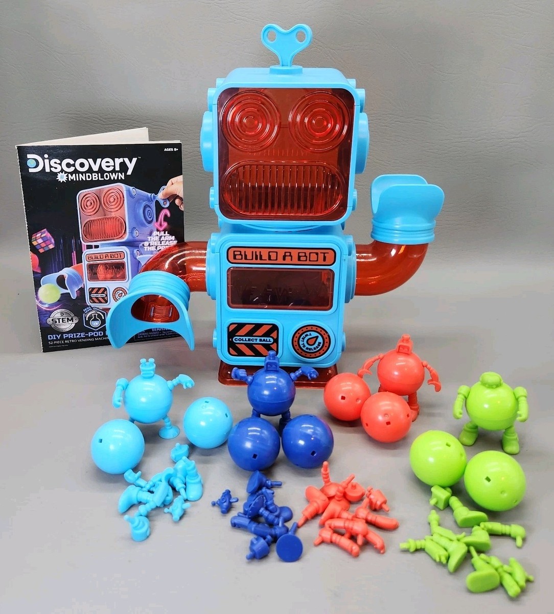 Discovery DIY Prize-Pod Robot 52-pc Retro Vending Machine Build