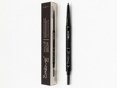 The Crème Shop Micro Brow Pencil With Spoolie Crayon Ultra Fine Waterproof