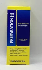 Preparation H Hemorrhoid Ointment, Itching, Burning Relief-1 Tube READ DESCRIPTI