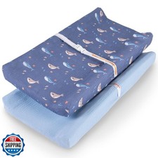100 Muslin Changing Pad Cover Ultra Soft, Breathable, Secure Fit, Fade-Resis