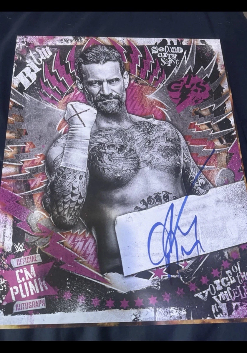 CM Punk WWE Wrestling Original Autographed Photos for sale | eBay