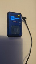 Sandisk Sansa Clip+ 4GB MP3 - FM - Voice Recorder - Blue/black.Working.