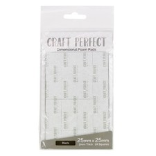 Craft Perfect Dimensional Foam Pads 25mmX25mm-Black