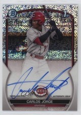 2023 Bowman Chrome Prospect Speckle Refractor /299 Carlos Jorge #CPA-CJ Auto 6fs