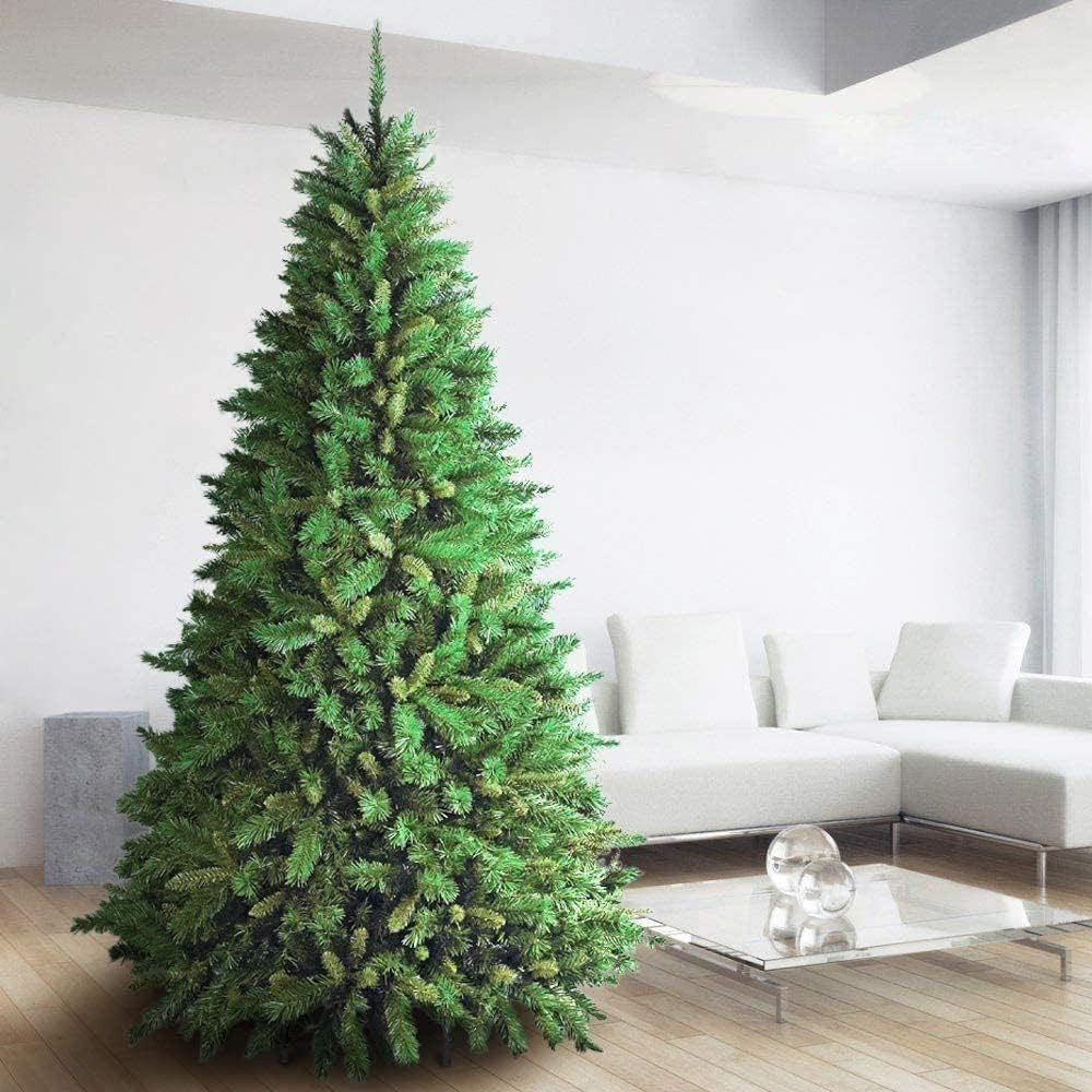 Albero Di Natale Super Folto New (TF) Verde Ecologico PVC, Base a Croce in Ferro
