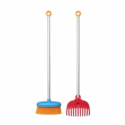 Fiskars Aufräum-Set MyFirst 2-tlg., Aluminium, Kunststoff, Rot, Blau