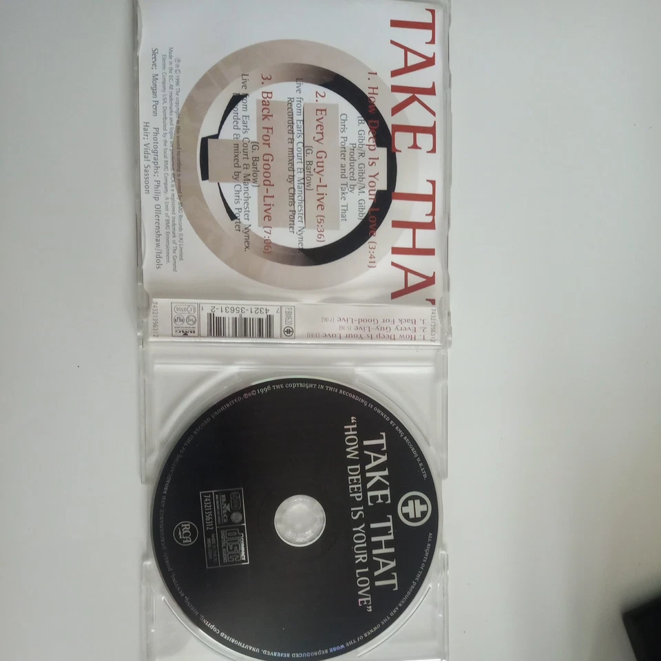 Take That - How Deep Is Your Love - Maxi CD - 3 Tracks - 1996 - Zustand sehr gut - Bild 2 von 3