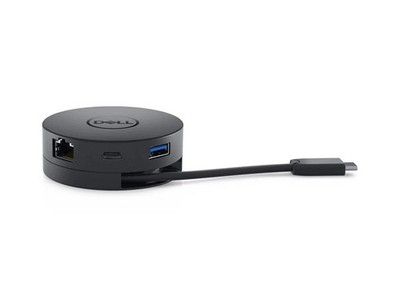 Dell DA300 USB-C Adapter Dock   HDMI VGA DP LAN USB   Schwarz