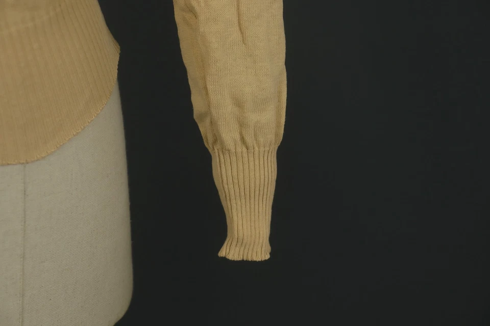 Cárdigan DOLCE & GABBANA Tostado 100% Algodón Tejido Cuello Redondo Botón Frontal Talla S/M Foto 4 de 4