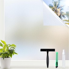 Window Privacy Film W/ Tools Pure 23.6" x 78.7" Frosted Glass Decorative UV