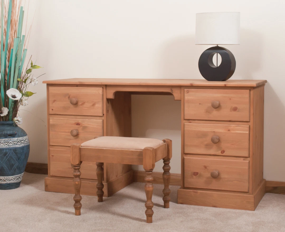 SOLID PINE DRESSING TABLE HANDMADE DOVETAILED WAXED eBay