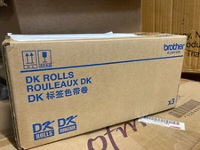 NEW Brother Continuous Paper Label Tape, 2.44" x 100ft, White, 3 Rolls/Pack