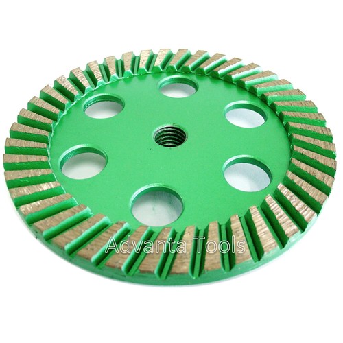Rueda de taza turbo de 6"" - diamante de arena gruesa 30/40 para molienda de concreto duro de granito - Imagen 5 de 5