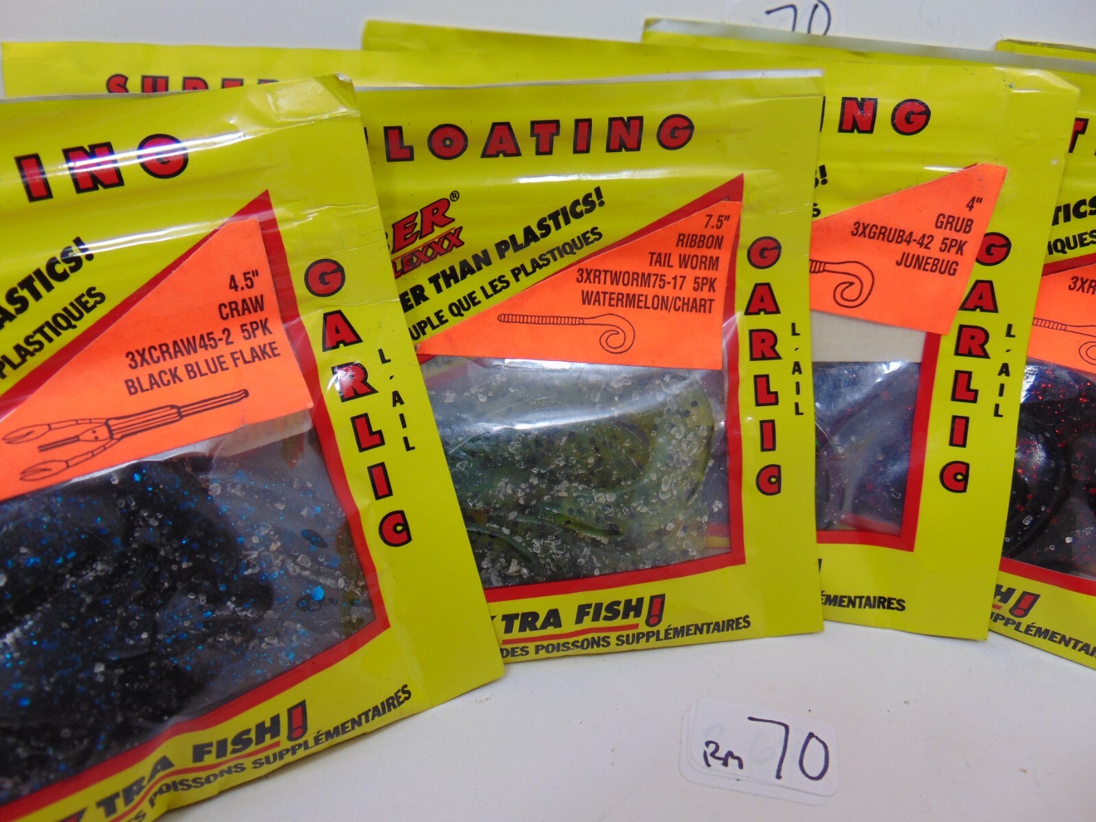 RATTLE SNAKE AND   strike king soft plastic FISHING LURES , LOT OF 14 PACKS - Image 4