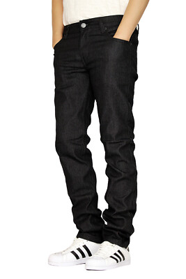 MEN'S STRETCH SKINNY UNWASHED RAW DENIM JEANS VICTORIOUS 8 COLORS *DL938