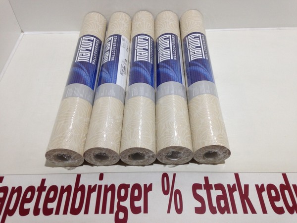 Vliestapete Marburg 5X 58032 (5Rollen) BläTtermuster Beige Glitter Restposten-image