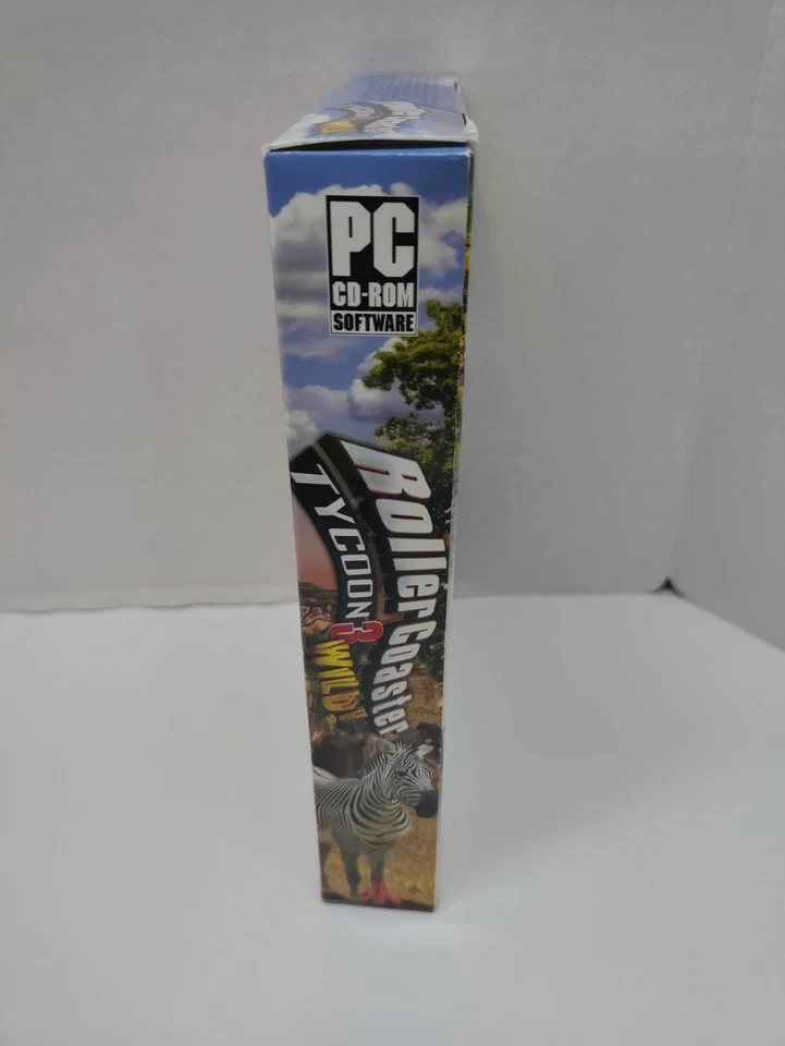 RollerCoaster Tycoon 3: Wild! Expansion pack (PC, 2005) New, Sealed Small Box - Image 2 of 4