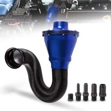 Blue Universal 65mm/70mm Auto Car Cold Air Intake Filter Kit with Air Box & Hose