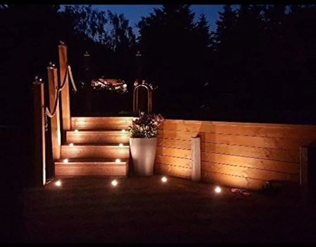 LED Deck Lighting Kit (10pcs) Stainless Steel Waterproof Outdoor | eBay