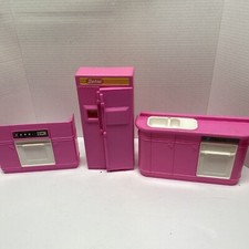 1990 Arco Mattel Barbie Kitchen Stove Fridge Sink