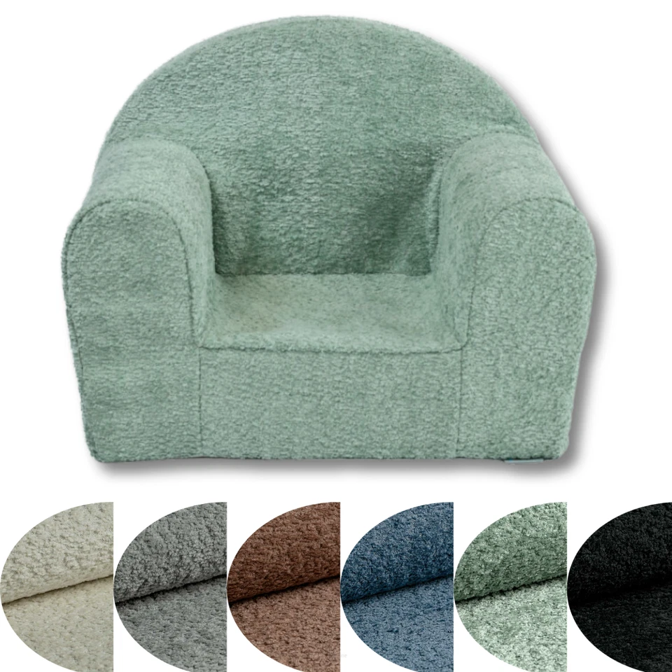 Fauteuil Enfant David-Mini En Tissu Teddy Confort Et Style Pour Les Plus Petits - Photo 1/2