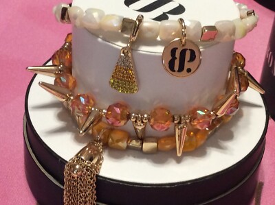 Bomb Party Candy Corn Sparkle 2022 Fall Halloween Stacks Spike Bracelet