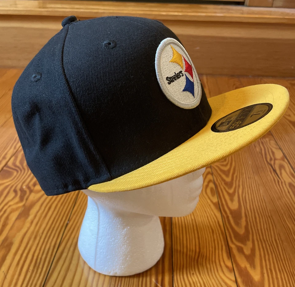 Кепка New Era 59Fifty команда НФЛ Pittsburgh Steelers детская молодежная для мальчиков облегающая кепка 5950 - Изображение 3 из 4