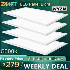 LED Flat Panel 2x4 Foot Drop Ceiling Light,75W Edge Lit Panel, Dimmable,100-277V