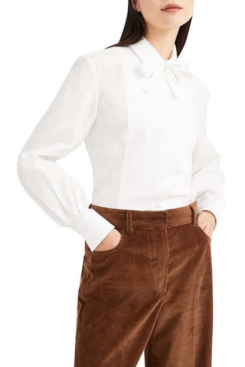NWT Weekend Max Mara White Cotton Alsazia Shirt Size 8 MSRP$295