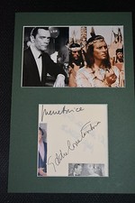 PIERRE BRICE & EDDIE CONSTANTINE signed autograph A4 in person mat 