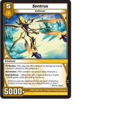 Kaijudo X3 SENTRUS Uncommon 8/80 9SHA (Playset) Shattered Alliances DUEL MASTERS