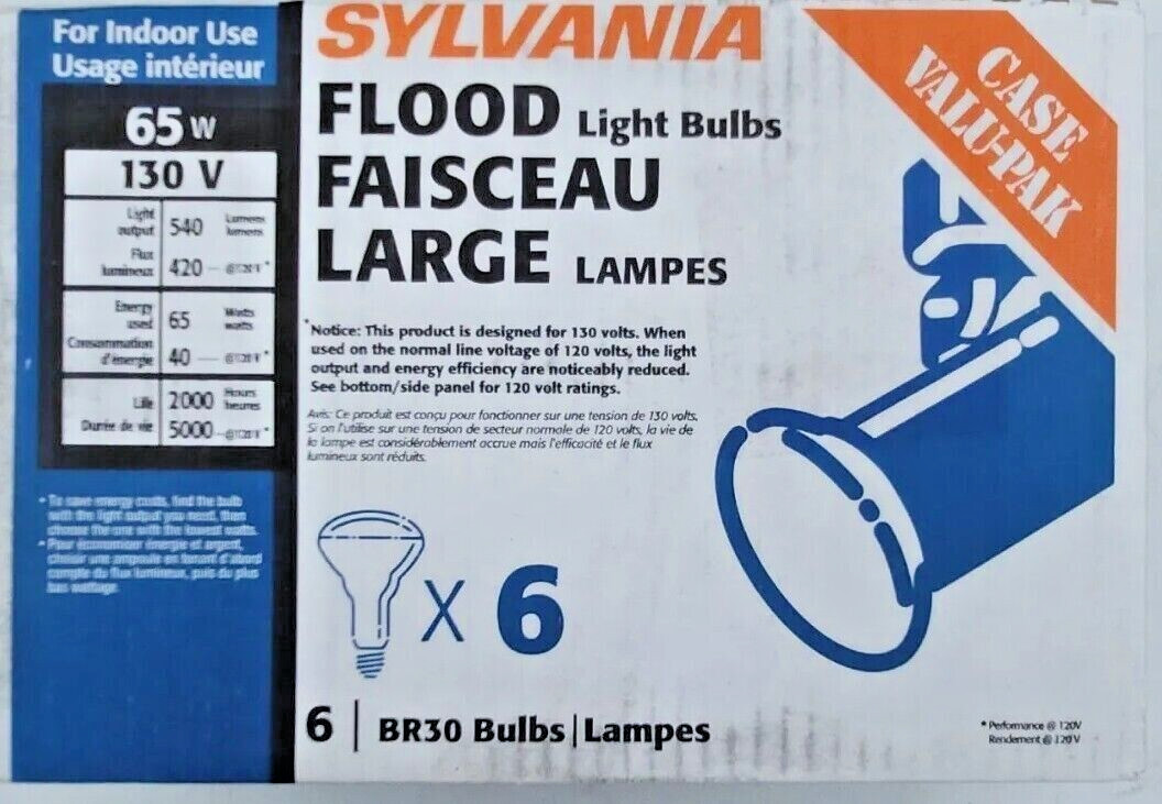 Sylvania (15172) 65BR30/FL/CVP-130V / Sold as a 12 pack