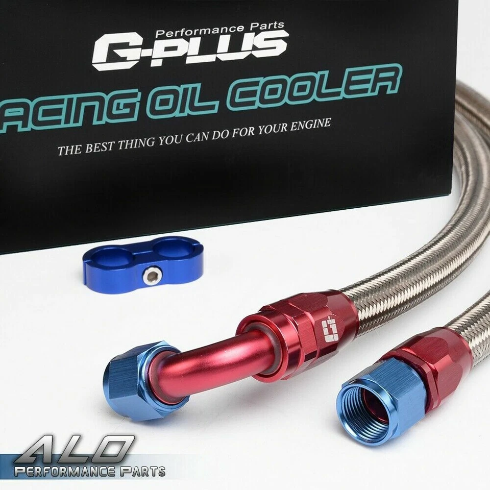 Universal 25 Filas AN-10 Aluminio Motor Enfriador de Aceite + Filtro Adaptador Manguera Kit Foto 4 de 4