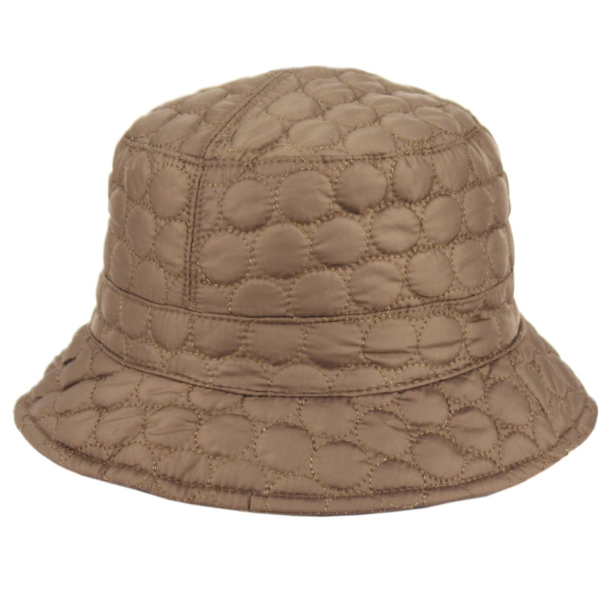 Foldable Water Repellent Quilted Rain Hat w/Adjustable 