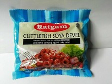 Raigam Sojafleisch DEVEL TINTENFISCH aromatisiertes srilankisches Produkt 110g