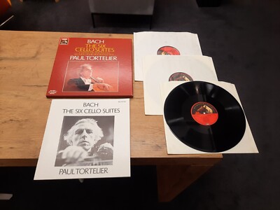NEAR MINT! Bach Paul Tortelier The Six Cello Suites EMI Digital SLS 1077723